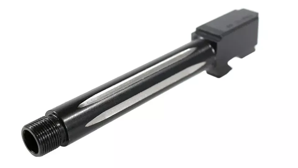 Barrel for Grizzly 101 & Glock 17| 9MM | 416R SS Black Wolf Fluted | Threaded