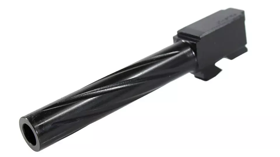 Barrel for Grizzly 101 & Glock 17| 9mm | Black Nitride Spiral Fluted | Unthreaded