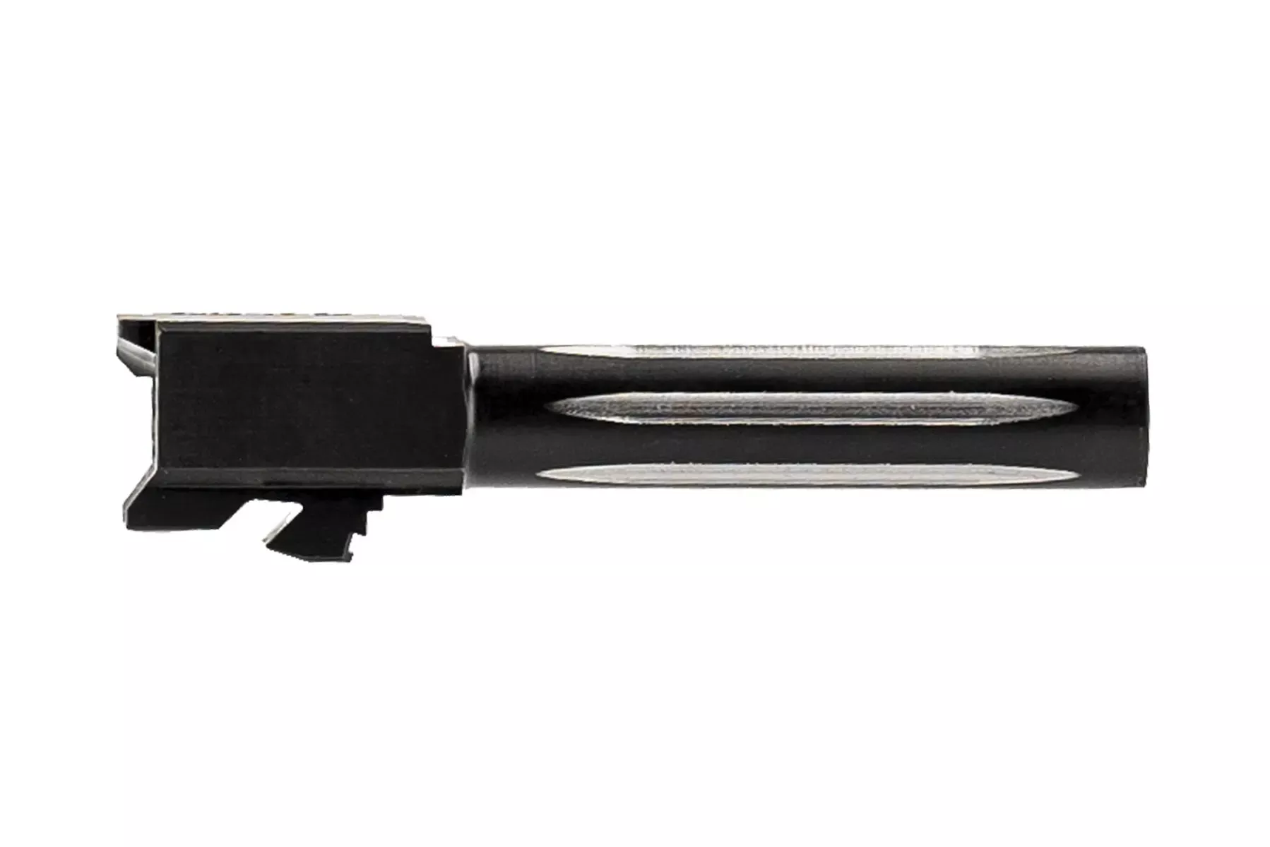Barrel for Grizzly 102 & Glock 19 | 9mm | 416R SS Black Wolf Fluted | Unthreaded