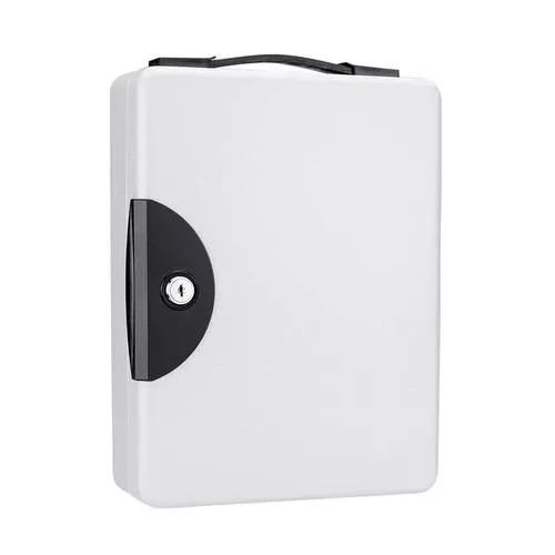Barska CB12948 50 Keys Lock Box Grey with Carrying Handle