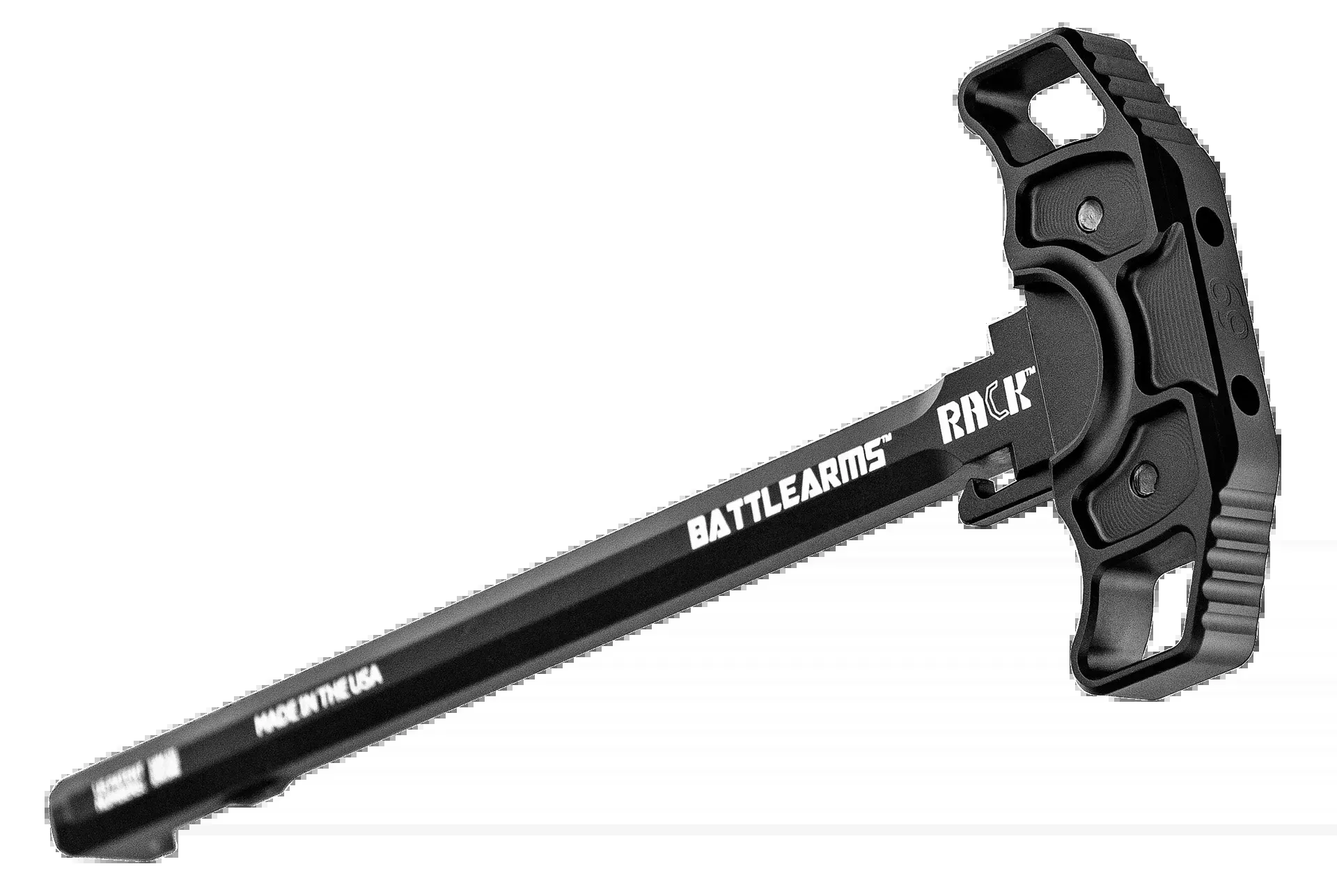 BATTLE ARMS DEVELOPMENT RACK Ambidextrous AR-15 Charging Handle, 7075-T6 Hardcoat Black RACK15