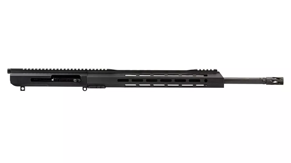 BC-10 | .22-250 Right Side Charging Upper | 20" Parkerized Heavy Barrel | 1:14 Twist | Rifle Length Gas System | 15" MLOK Split Rail