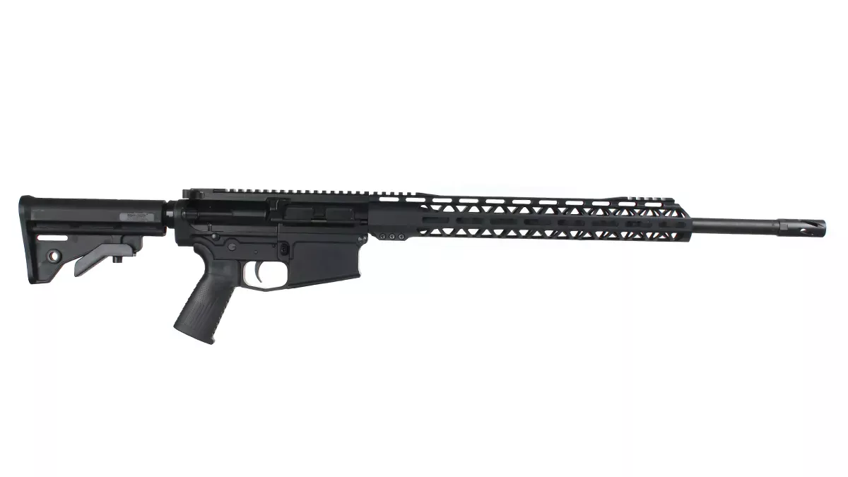 BC-10 | .22 Creedmoor Rifle | 22" Parkerized Lightweight Barrel | 1:8 Twist | Forged Lower | Rifle Length Gas System | MLOK Split Rail