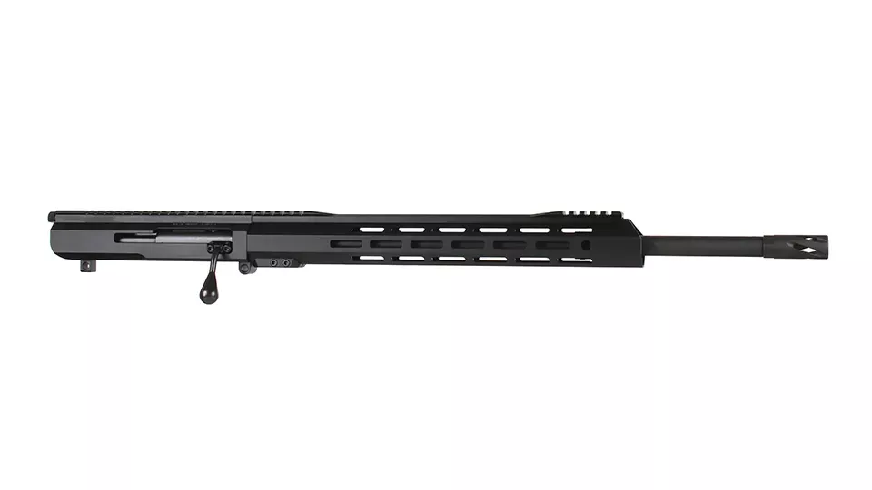 BC-10 | .243 Winchester Bolt Action Style Upper Assembly | 20" Black Nitride Heavy Barrel- 0.936 | 1:8 Twist | 4150 | MLOK | Split Rail