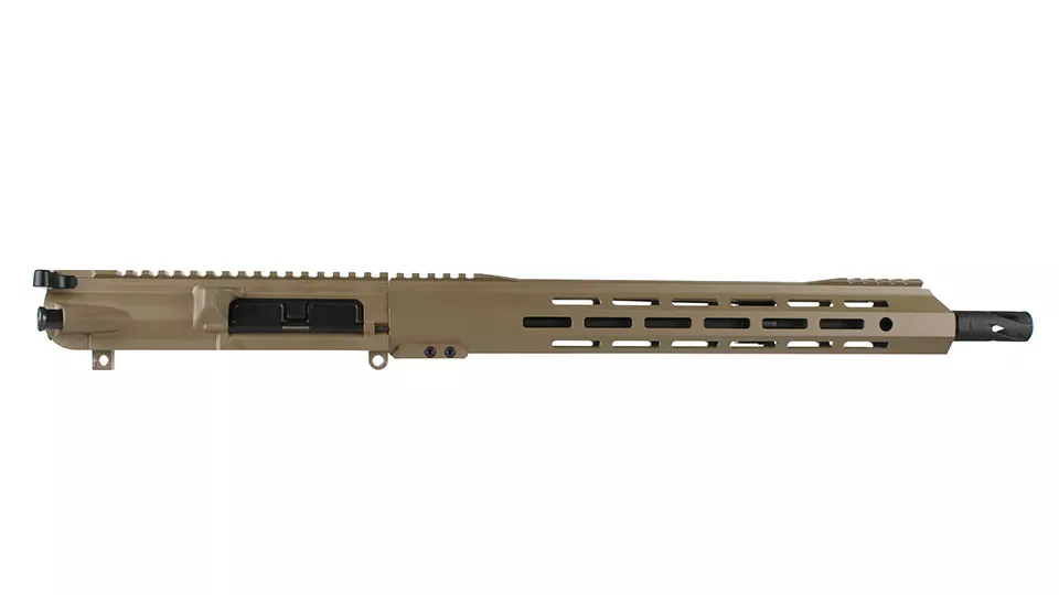 BC-10 | .308 FDE Cerakote Upper | 16" Parkerized Heavy Barrel| 1:10 Twist | Mid-Length Gas System | 15" MLOK Split Rail | with BCG & Charging Handle