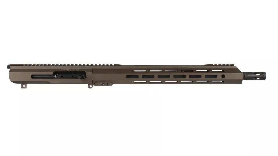 BC-10 | .308 Right Side Charging Midnight Bronze Cerakote Upper | 16" Parkerized Heavy Barrel| 1:10 Twist | Mid-Length Gas System | 15" MLOK Split Rail | with BCG & Charging Handle
