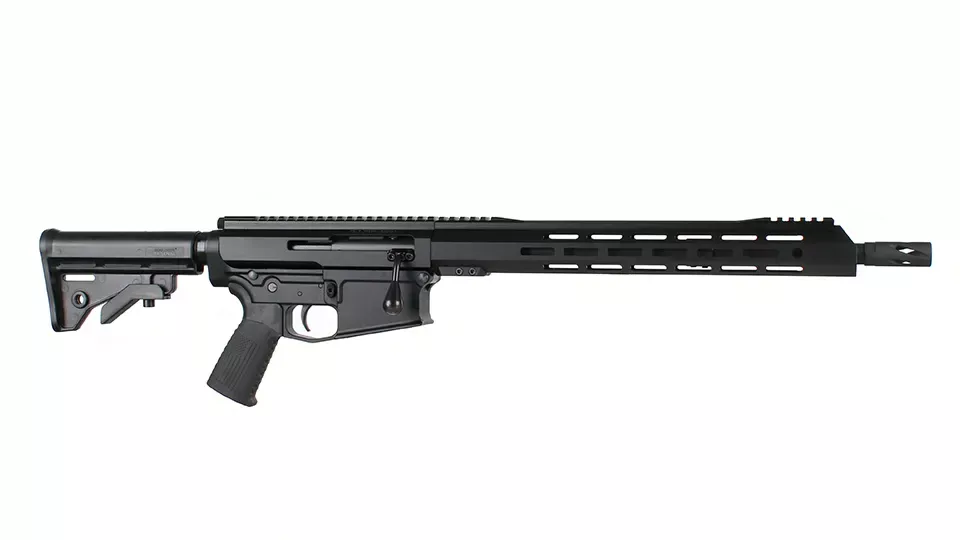 BC-10 | 8.6 Blackout Bolt Action Style Rifle | 16” Parkerized SOCOM Barrel | 1:3 Twist | 15” MLOK Split Rail | No Magazine