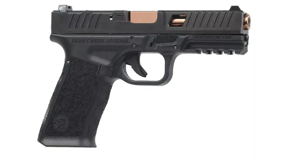 BC-101 | BCA Grizzly | Window Cut 9mm Handgun | 9mm Rose Gold Titanium Nitride (TiN) Barrel | 1:16 Twist | 17+1 Capacity
