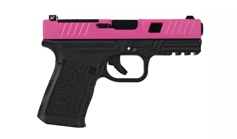 BC-102 | BCA Grizzly Compact | Window Cut Pink Cerakote Handgun| 9mm Black Nitride Barrel | 1:16 Twist | 15+1 Capacity
