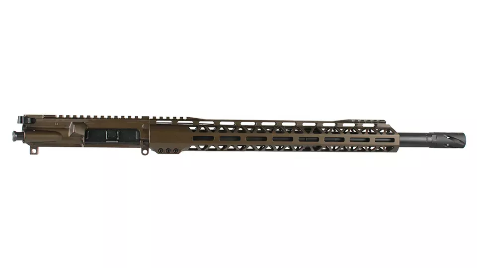 BC-15 | 12.7x42 Midnight Bronze Cerakote Upper | 18" Parkerized Heavy Barrel | 1:20 Twist | Mid-Length Gas System | Talon 15” MLOK Split Rail | with BCG & Charging Handle
