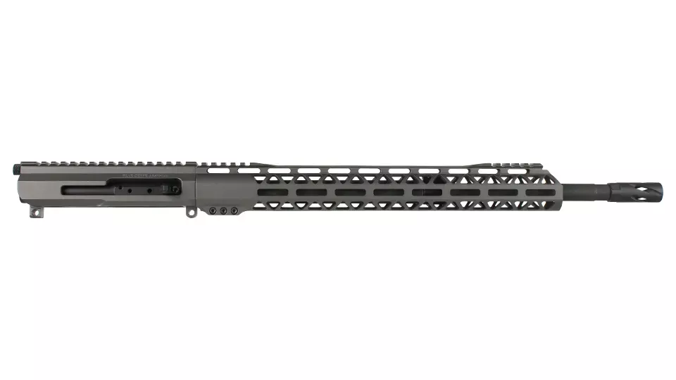 BC-15 | 12.7x42 Right Side Charging Tungsten Cerakote Upper | 18" Parkerized Heavy Barrel | 1:20 Twist | Mid-Length Gas System | Talon 15” MLOK Split Rail | with BCG & Charging Handle