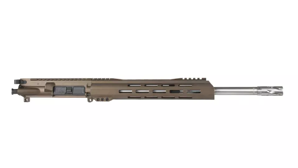 BC-15 | .223 Wylde Midnight Bronze Cerakote Forged Upper | 16" Stainless Heavy Barrel | 1:8 Twist | Carbine Length Gas System | MLOK Split Rail