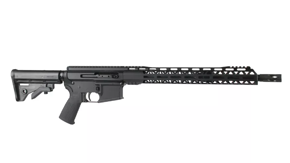 BC-15 | .223 Wylde Right Side Charging Forged Rifle | 16" Black Nitride Straight Fluted Heavy Barrel | 1:8 Twist | Carbine Length Gas System | 15" MLOK Split Rail| No Magazine