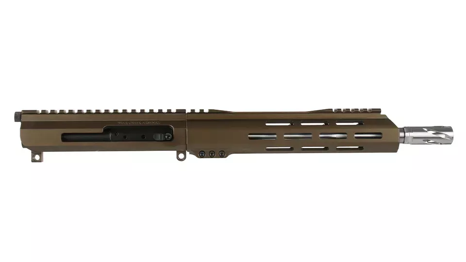 BC-15 | .223 Wylde Right Side Charging Midnight Bronze Cerakote Upper | 10.5" 416R SS M4 Barrel | 1:7 Twist | Carbine Length Gas System | Talon 10" MLOK Split Rail | with BCG & Charging Handle