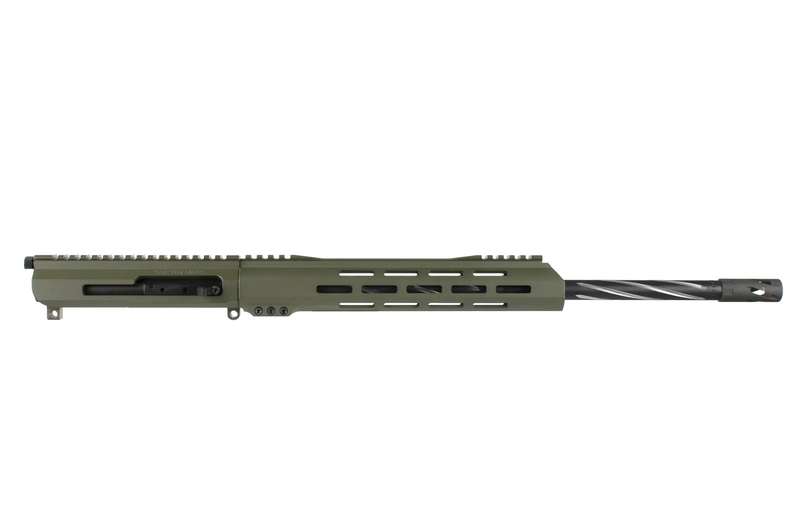 BC-15 | .223 Wylde Right Side Charging ODG Cerakote Upper | 18" 416R SS Black Nitride Bear Claw Fluted Heavy Barrel | 1:8 Twist | Mid-Length Gas System | Talon 12" MLOK Split Rail | with BCG & Charging Handle