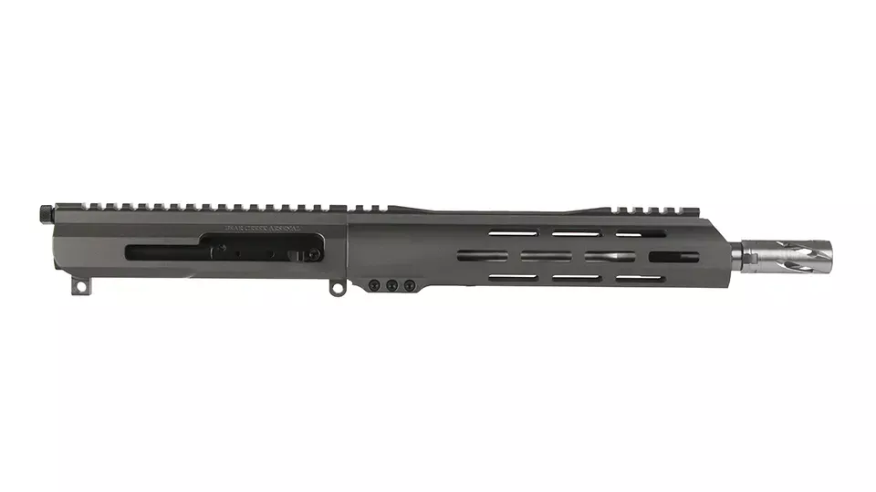 BC-15 | .223 Wylde Right Side Charging Tungsten Cerakote Upper | 10.5" 416R SS M4 Barrel | 1:7 Twist | Carbine Length Gas System | Talon 10" MLOK Split Rail | with BCG & Charging Handle