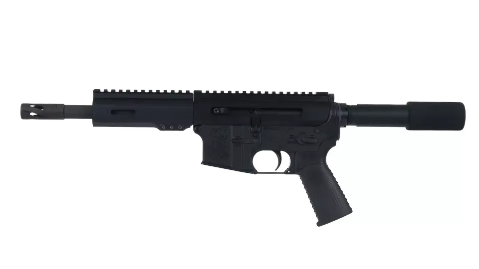 BC-15 | .300 Blackout Left Side Charging Right Eject Complete Pistol | 7.5" Parkerized Heavy Barrel | Pistol Gas System | 1:8 Twist | Forged Lower | MLOK Split Rail