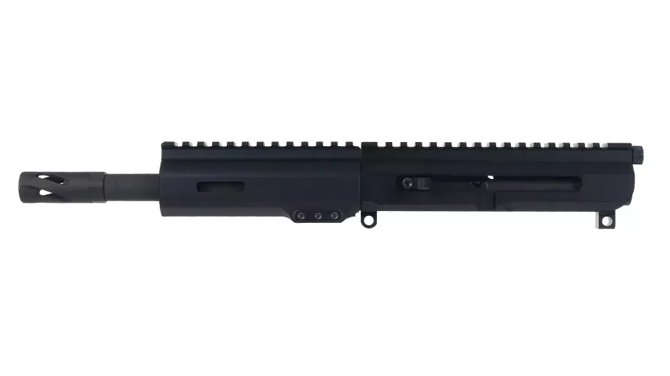 BC-15 | .300 Blackout Left Side Charging Right Eject Complete Upper | 7.5" Parkerized Heavy Barrel | Pistol Gas System | 1:8 Twist | MLOK Split Rail