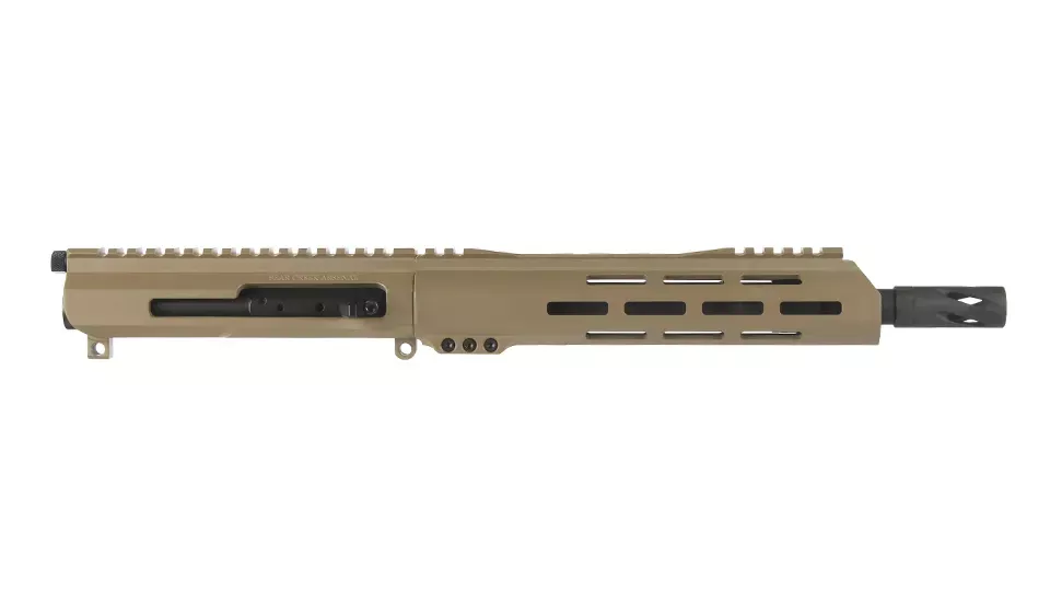 BC-15 | .300 Blackout Right Side Charging FDE Cerakote Upper | 10.5" Parkerized Heavy Barrel | 1:8 Twist | Pistol Length Gas System | Talon 10" MLOK Split Rail | with BCG & Charging Handle