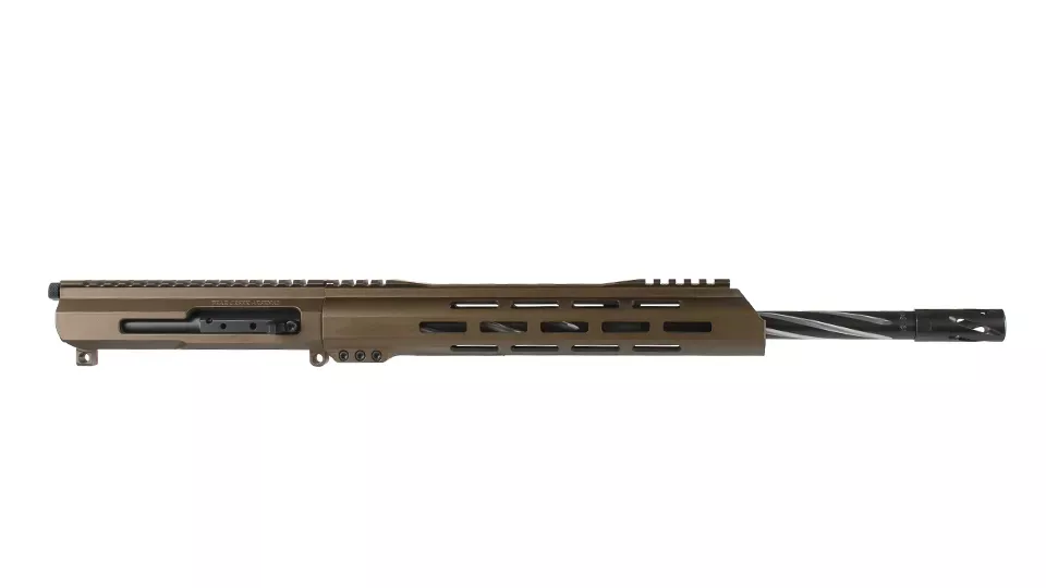 BC-15 | .300 Blackout Right Side Charging Midnight Bronze Cerakote Upper | 16" 416R SS Heavy Barrel | 1:8 Twist | Carbine Length Gas System | Talon 15” MLOK Split Rail | with BCG & Charging Handle