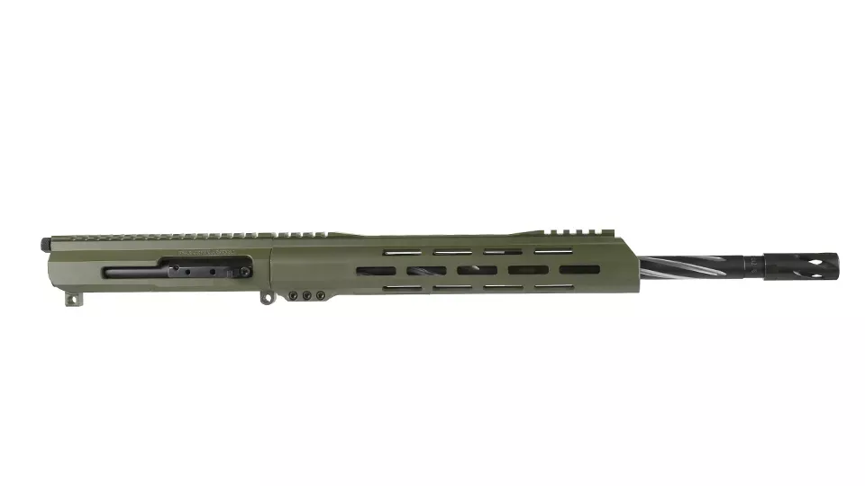 BC-15 | .300 Blackout Right Side Charging ODG Cerakote Upper | 16" 416R SS Black Nitride Bear Claw Fluted Heavy Barrel | 1:8 Twist | Carbine Length Gas System | Talon 12" MLOK Split Rail | with BCG & Charging Handle
