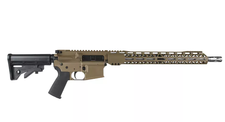 BC-15 | .300 BlackoutFlat Dark Earth Cerakote Rifle | 16" Stainless Heavy Barrel- 0.75 | 1:8 Twist | Forged Lower | Stainless 416RCarbine Length Gas System | MLOK Split Rail