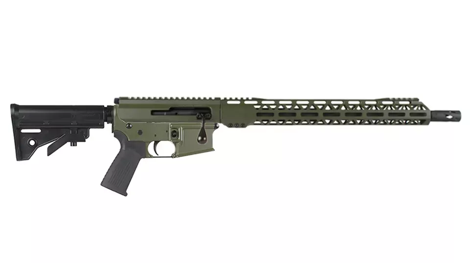 BC-15 | .300 BlackoutOlive Drab Green Cerakote Bolt Action Style Rifle | 16" Parkerized Heavy Barrel- 0.75 | 1:8 Twist | Forged Lower | 4150Carbine Length Gas System | MLOK Split Rail