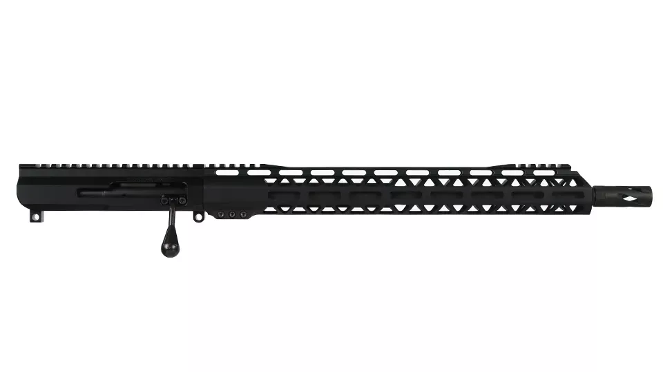 BC-15 | .338 ARC Bolt Action Style Upper | 16" Parkerized Heavy Barrel | 1:8 Twist |Hammer Forged |Bufferless | Carbine Length Gas System | MLOK | Split Rail