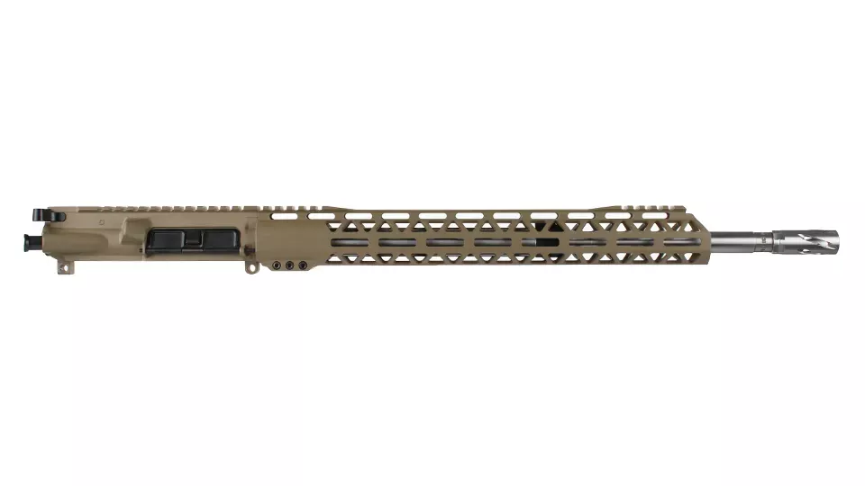 BC-15 | .350 Legend Flat Dark Earth Cerakote Forged Upper Assembly | 18" Stainless Heavy Barrel | 1:16 Twist | Stainless 416RCarbine Length Gas System | MLOK Split Rail