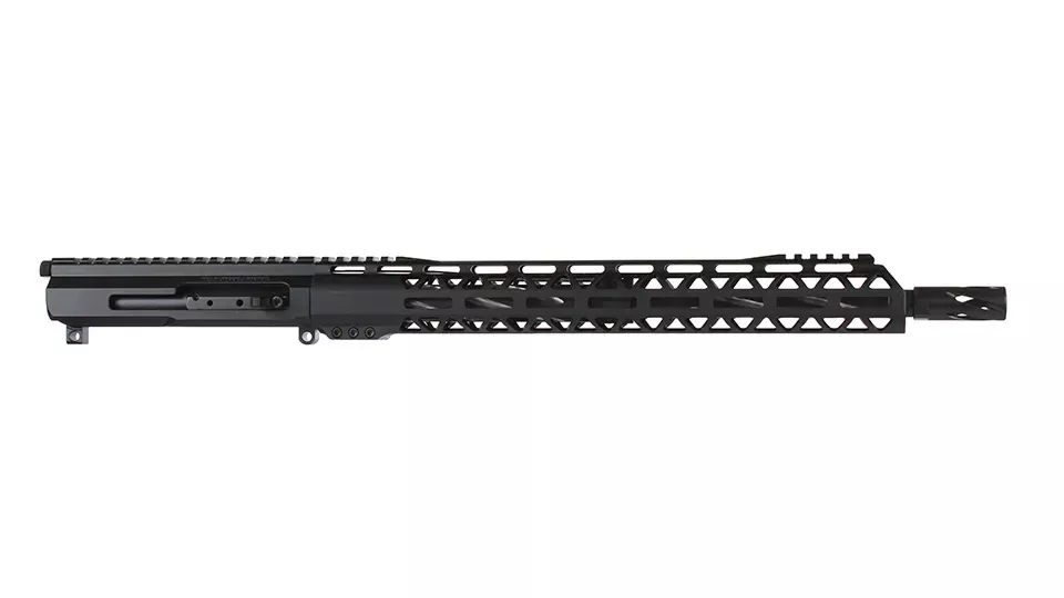 BC-15 | .350 Legend Side Charging Complete Upper Assembly | 16" Black Nitride Stainless Heavy Barrel- 0.750 | 1:16 Twist | Bear Claw Flutes | Stainless 416RCarbine Length Gas System | MLOK | 15" Split Rail