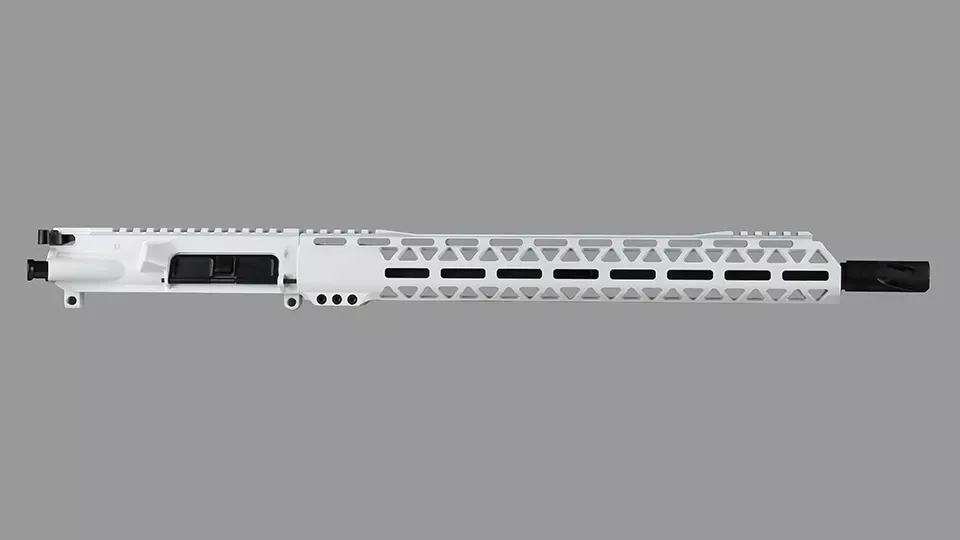 BC-15 | .350 Legend Stormtrooper White Cerakote Forged Upper Assembly | 16" Parkerized M4 Barrel | 1:16 Twist | Carbine Length Gas System | MLOK Split Rail