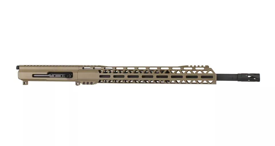 BC-15 | .400 Legend Flat Dark Earth Cerakote Side Charging Upper Assembly | 18" Parkerized Heavy Barrel | 1:16 Twist | 4150Carbine Length Gas System | MLOK Split Rail