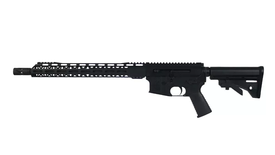 BC-15 | .450 Bushmaster Left Side Charging Right Eject Complete Rifle | 16" Parkerized Heavy Barrel | Carbine Gas System | 1:24 Twist | Forged Lower | MLOK Split Rail