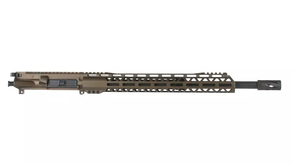 BC-15 | .450 Bushmaster Midnight Bronze Cerakote Upper | 18" Heavy Barrel Parkerized | 1:24 Twist | Mid-Length Gas System | Talon 15” MLOK Split Rail | with BCG & Charging Handle