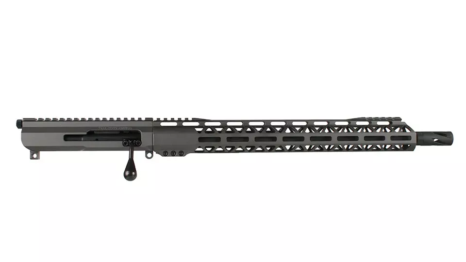 BC-15 | 5.56 NATO Bolt Action Style Tungsten Cerakote Upper | 16" Black Nitride M4 Barrel | 1:7 Twist | Talon 15” MLOK Split Rail | with BCG & Charging Handle
