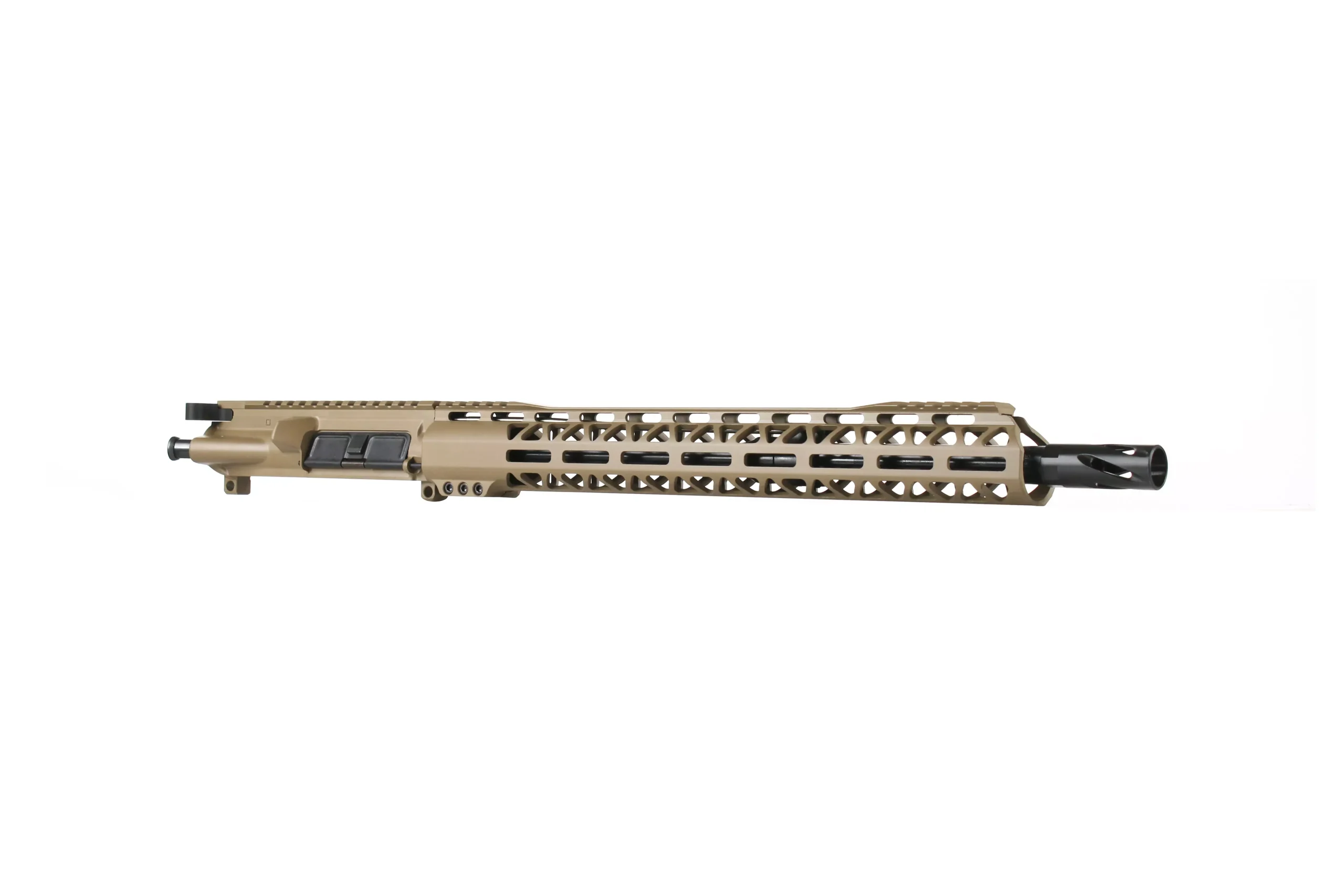 BC-15 | 5.56 NATO FDE Cerakote Upper | 16" Parkerized M4 Barrel | 1:7 Twist | Mid-Length Gas System | Talon MLOK Split Rail | with BCG & Charging Handle