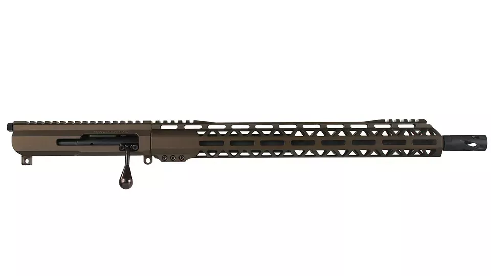 BC-15 | 5.56 NATO Midnight Bronze Cerakote Bolt Action Style Upper Assembly | 16" Black Nitride M4 Barrel | 1:7 Twist |MLOK Split Rail