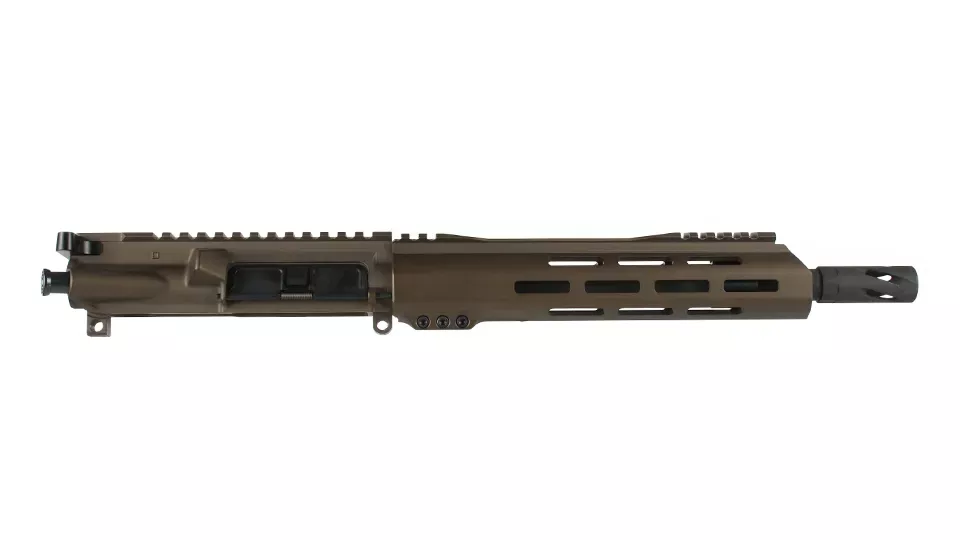 BC-15 | 5.56 NATO Midnight Bronze Cerakote Upper | 10.5" Parkerized M4 Barrel | 1:8 Twist | Carbine Length Gas System | Talon 10" MLOK Split Rail | with BCG & Charging Handle