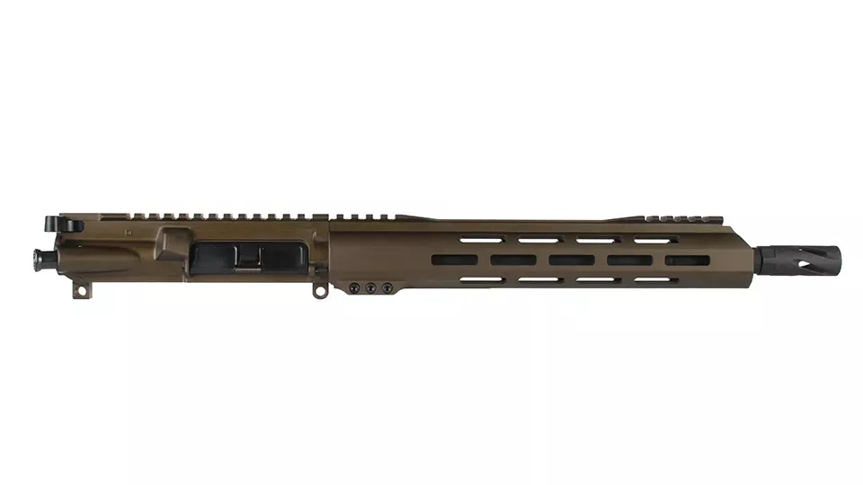 BC-15 | 5.56 NATO Midnight Bronze Cerakote Upper | 12.5" Parkerized SOCOM Barrel | 1:7 Twist | Mid-Length Gas System | Talon 12" MLOK Split Rail | with BCG & Charging Handle