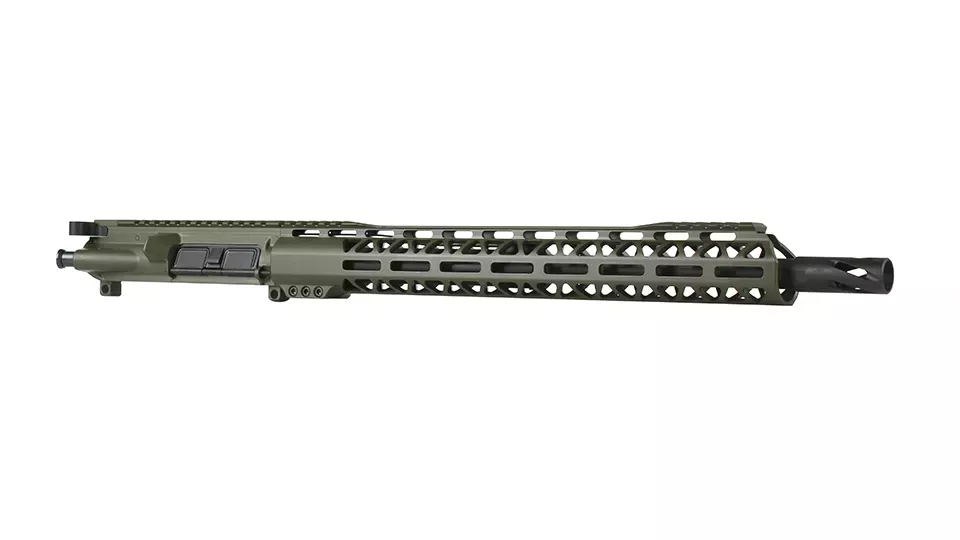 BC-15 | 5.56 NATO ODG Cerakote Upper | 16" Parkerized M4 Barrel | 1:7 Twist | Mid-Length Gas System | Talon MLOK Split Rail | with BCG & Charging Handle