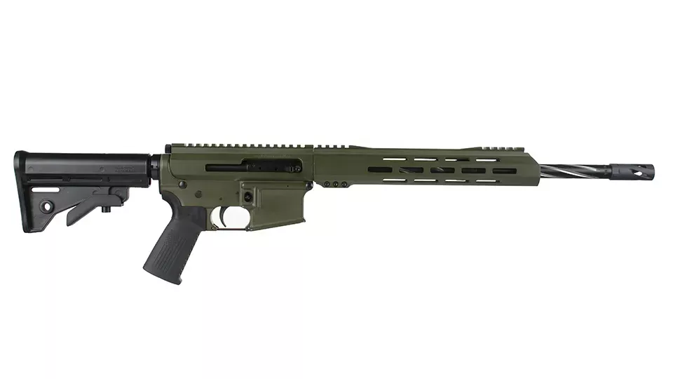 BC-15 | 5.56 NATO Olive Drab Green Cerakote Side Charging Complete Rifle | 16" Black Nitride Contour- 0.750 | 1:7 Twist | Forging Lower |Hammer Forged | Carbine Length Gas System | MLOK | 15" Split Rail
