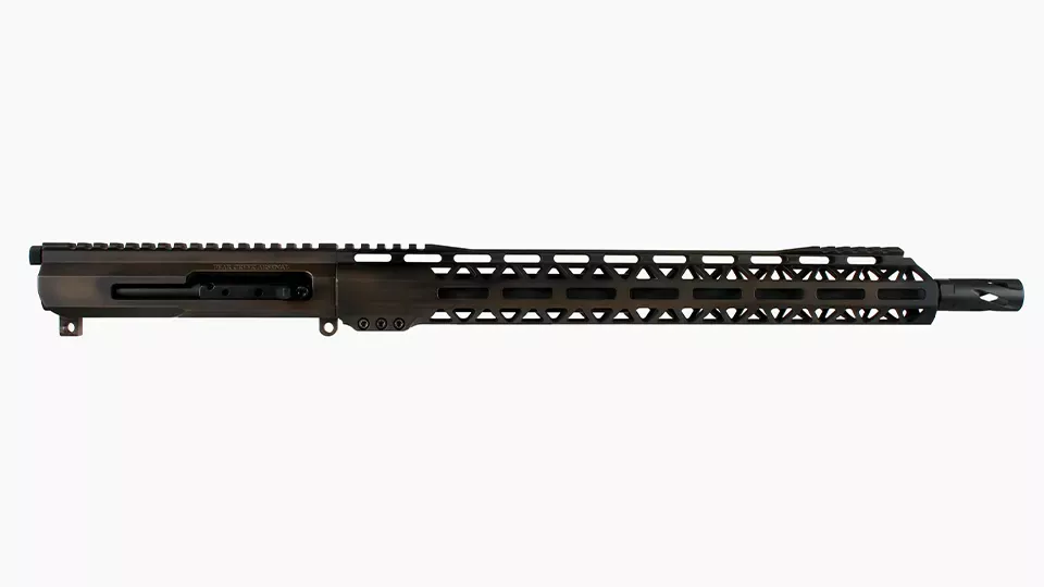 BC-15 | 5.56 NATO Right Side Charging Midnight Bronze Battleworn Cerakote Upper | 16" Black Nitride M4 Barrel | 1:7 Twist | Mid-Length Gas System | Talon 15” MLOK Split Rail | with BCG & Charging Handle