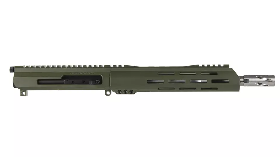 BC-15 | 5.56 NATO Right Side Charging ODG Cerakote Upper | 10.5" 416R SS M4 Barrel | 1:7 Twist | Carbine Length Gas System | Talon 10" MLOK Split Rail | with BCG & Charging Handle