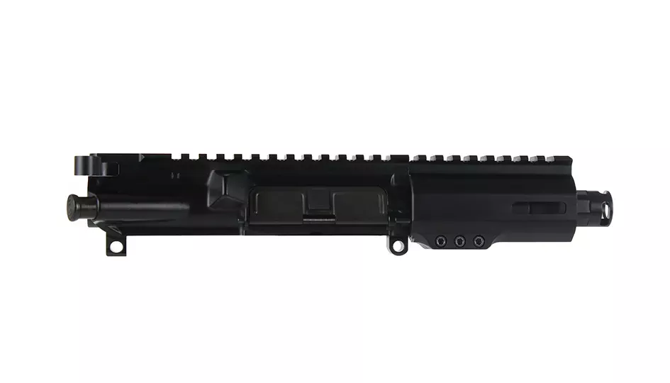 BC-15 | 5.56 NATO Upper with Micro Flash Hider | 4.5" Parkerized Heavy Barrel | 1:7 Twist | Micro Length Gas System | Talon 4” MLOK Split Rail | with BCG & Charging Handle