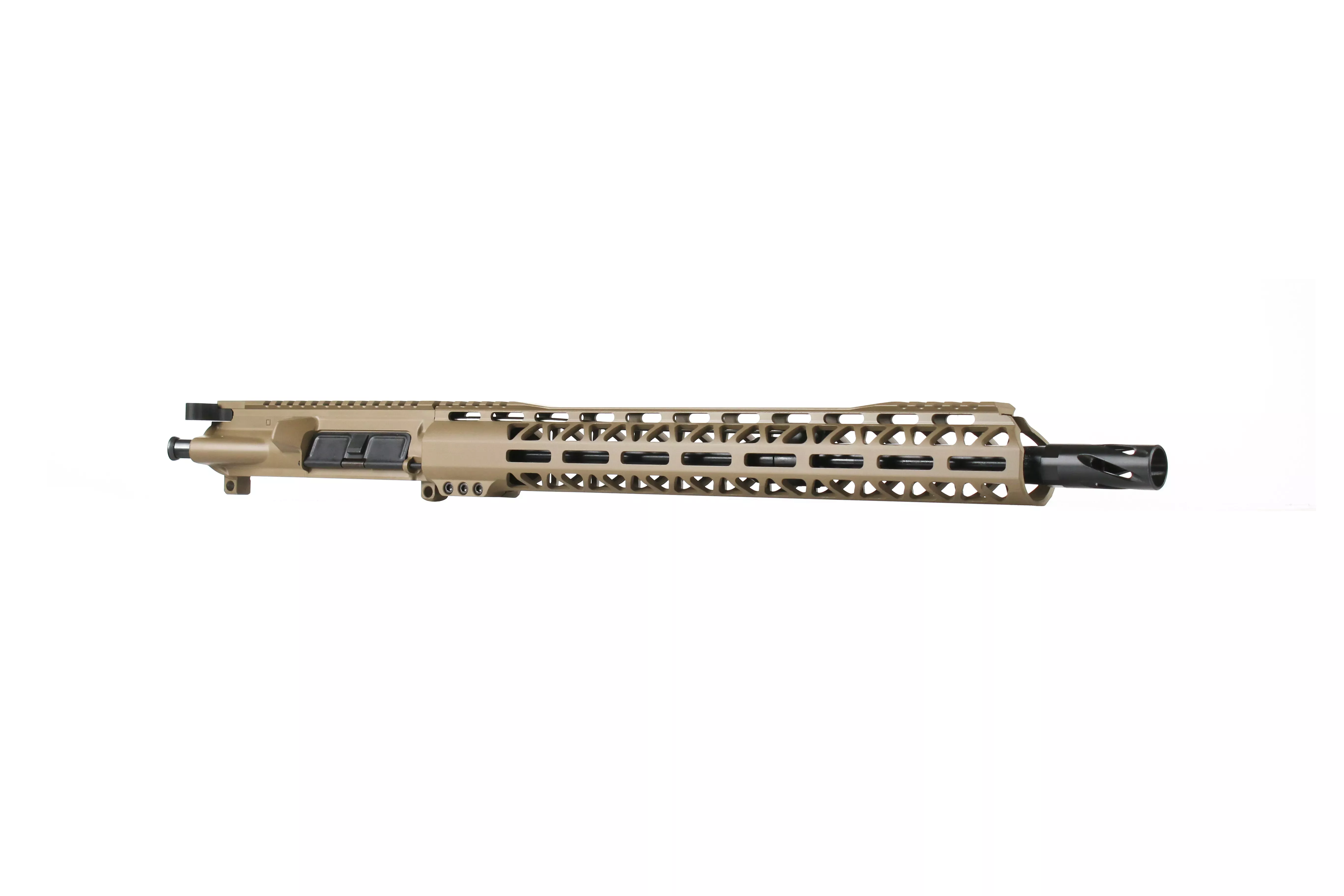 BC-15 | 6.5 Grendel Flat Dark Earth Cerakote Complete Upper Assembly | 16" Black Nitride M4 Barrel | 1:8 Twist | Carbine Length Gas System | MLOK Split Rail