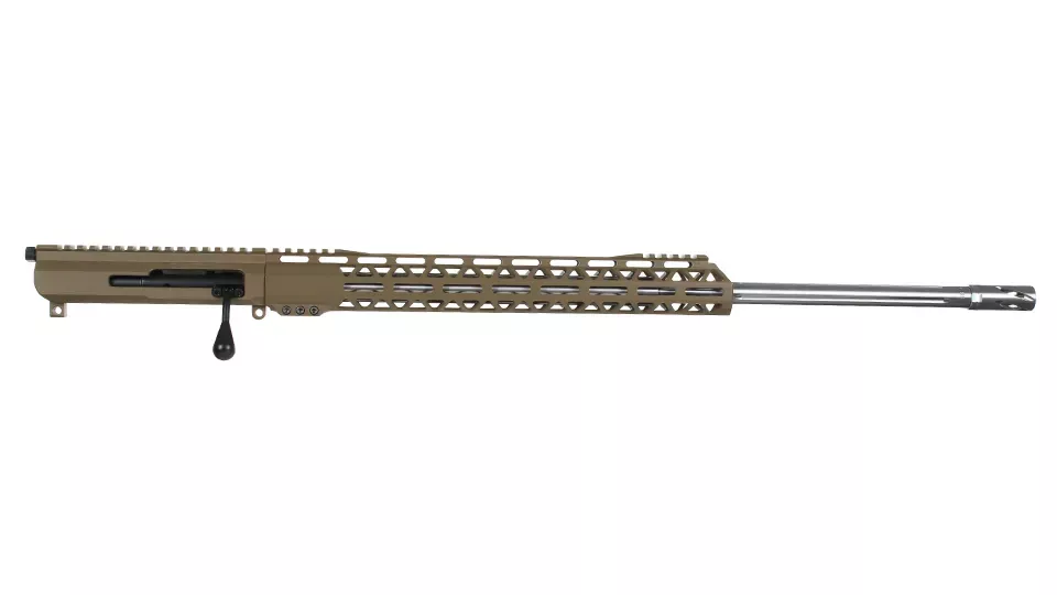 BC-15 | 6mm ARC Flat Dark Earth Cerakote Bolt Action Style Upper Assembly | 20" Stainless Heavy Barrel | 1:8 Twist | Straight Flutes | Rifle Length Gas System | MLOK Split Rail