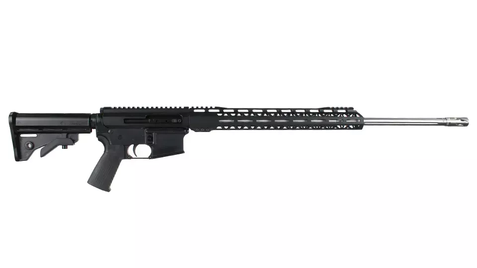 BC-15 | 6mm ARC Right Side Charging Rifle | 24" 416R SS Straight Fluted Heavy Barrel | 1:8 Twist | Rifle Length Gas System | 15" MLOK Split Rail| Forged |No Magazine