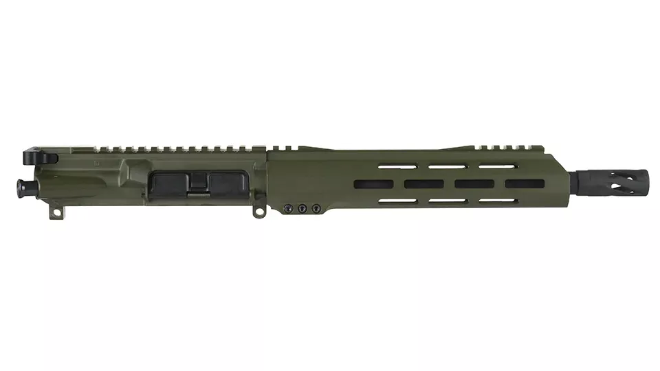 BC-15 | 7.62x39 ODG Cerakote Upper | 10.5" Parkerized Heavy Barrel | 1:10 Twist | Pistol Length Gas System | Talon 10" MLOK Split Rail | with BCG & Charging Handle