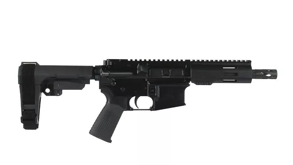 BC-15 | 7.62X39 Pistol | 6" Parkerized Heavy Barrel| 1:10 Twist | Forged Lower | Pistol Length Gas System | MLOK Split Rail - Brace