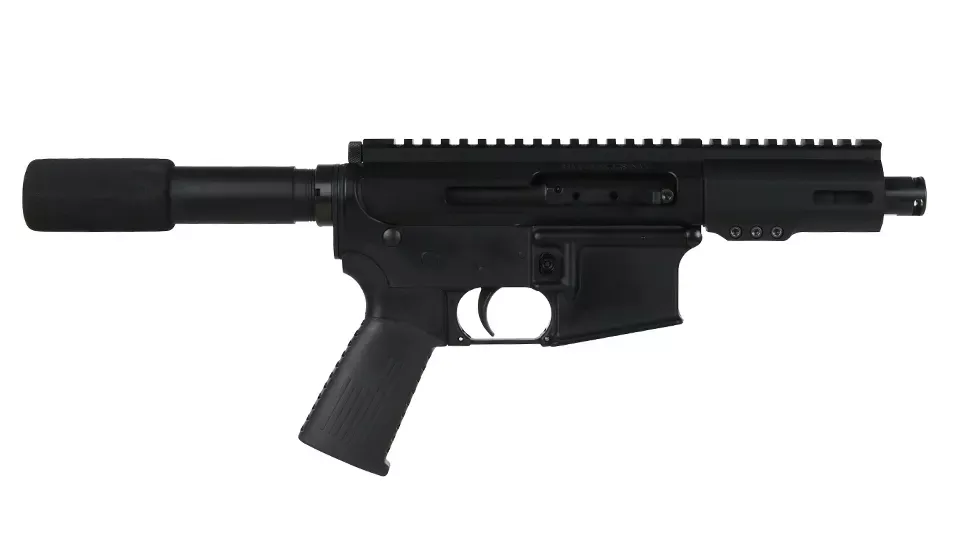 BC-15 | 7.62x39 Right Side Charging Pistol | 4.5" Parkerized Heavy Barrel| 1:10 Twist | Forged Lower | MLOK Split Rail - Micro Flash Hider